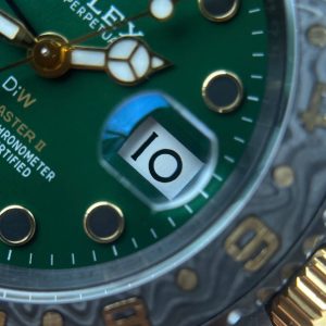 Đồng Hồ Rolex GMT-Master II Diw Replica 11 Vỏ Carbon Mặt Xanh Lá Cây 40mm (2)