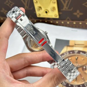 Đồng Hồ Rolex Land-Dweller 127236 Replica 11 Mặt Xanh Băng Họa Tiết Tổ Ong 36mm (2)