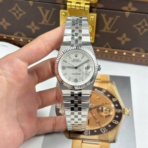 Đồng Hồ Rolex Land-Dweller 127334 Replica 11 Mặt Trắng Họa Tiết Tổ Ong (2)