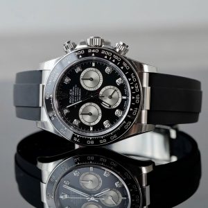 Đồng Hồ Rolex Nam Replica 11 Daytona 126519LN Mặt Đen Cọc Số Đính Đá Xưởng VS 40mm (2)