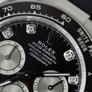 Đồng Hồ Rolex Nam Replica 11 Daytona 126519LN Mặt Đen Cọc Số Đính Đá Xưởng VS 40mm (2)