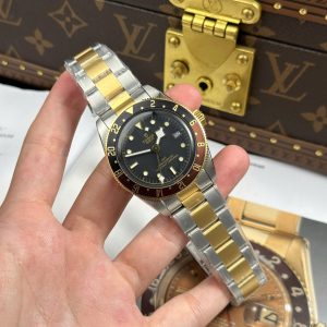 Đồng Hồ Tudor Replica 11 Black Bay GMT S&G M79833MN Mặt Đen Dây Kim Loại Xưởng ZF 41mm (2)