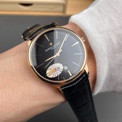 Đồng Hồ Vacheron Constantin Patrimony 85180 Rep 11 Màu Đen Dây Da Xưởng MKS 40mm (1)