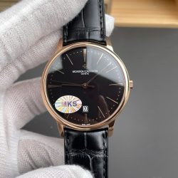 Đồng Hồ Vacheron Constantin Patrimony 85180 Rep 11 Màu Đen Dây Da Xưởng MKS 40mm (1)