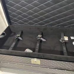 Rương Louis Vuitton LV Courrier Lozine 110 Replica 11 Họa Tiết Monogram Màu Xám 112x52x56 (2)