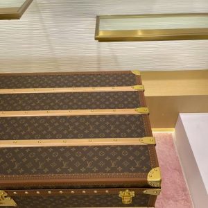 Rương Louis Vuitton LV Malle Haute 110 Rep 11 Họa Tiết Monogram Màu Nâu 112x72x63 (2)