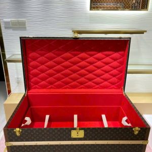 Rương Louis Vuitton LV Malle Haute 110 Rep 11 Họa Tiết Monogram Màu Nâu 112x72x63 (2)
