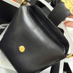 Túi Celine Mini Màu Đen Khóa Vàng Siêu Cấp 14cm (2)