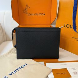 Túi Clutch Nam Louis Vuitton Màu Đen Siêu Cấp 27x21x6cm (7)