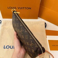 Túi Louis Vuitton LV Wallet On Chain Ivy Họa Tiết Monogram Màu Nâu Siêu Cấp 23.5x12x4 (2)