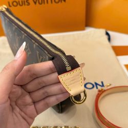 Túi Louis Vuitton LV Wallet On Chain Ivy Họa Tiết Monogram Màu Nâu Siêu Cấp 23.5x12x4 (2)