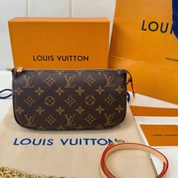 Túi Louis Vuitton LV Wallet On Chain Ivy Họa Tiết Monogram Màu Nâu Siêu Cấp 23.5x12x4 (2)