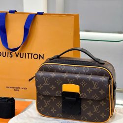 Túi Nam Đeo Chéo Louis Vuitton LV S-Lock Messenger Radiant Sun Màu Nâu Siêu Cấp 22x12x8cm (2)