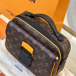 Túi Nam Đeo Chéo Louis Vuitton LV S-Lock Messenger Radiant Sun Màu Nâu Siêu Cấp 22x12x8cm (2)