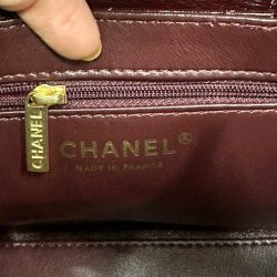 Túi Xách Chanel 23K Kelly Siêu Cấp Nữ Màu Đỏ Khóa Vàng 19x13x7cm (2)