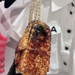 Túi Xách Chanel Classic Siêu Cấp Họa Tiết Đính Cườm 20cm (2)