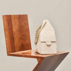 Túi Xách Chanel Jennie Siêu Cấp Màu Nude Dáng Hobo 26cm (2)