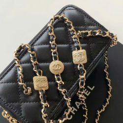 Túi Xách Chanel Vanity Siêu Cấp Nữ Da Cừu Màu Đen 18cm (2)