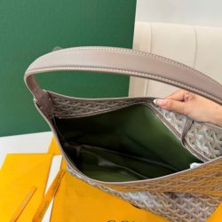 Túi Xách Goyard Boheme Hobo Like Auth Da Bê Họa Tiết Monogram 27x43x14cm (2)