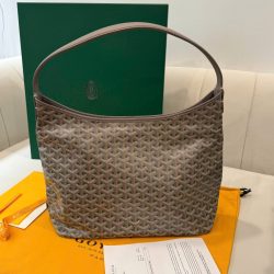 Túi Xách Goyard Boheme Hobo Like Auth Da Bê Họa Tiết Monogram 27x43x14cm (2)