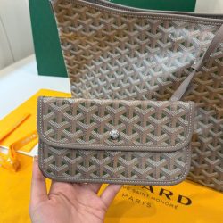 Túi Xách Goyard Boheme Hobo Like Auth Da Bê Họa Tiết Monogram 27x43x14cm (2)