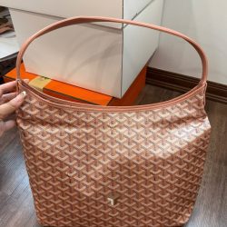 Túi Xách Goyard Boheme Hobo Rep 11 Da Bê Màu Hồng 27x43x14cm (2)