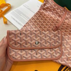 Túi Xách Goyard Boheme Hobo Rep 11 Da Bê Màu Hồng 27x43x14cm (2)