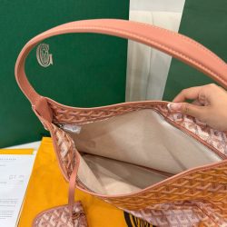 Túi Xách Goyard Boheme Hobo Rep 11 Da Bê Màu Hồng 27x43x14cm (2)