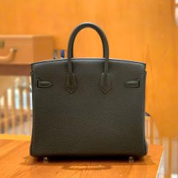 Túi Xách Hermes Birkin Replica Cao Cấp Màu Đen Da Nhập Khẩu 25cm (2)