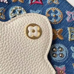 Túi Xách Louis Vuitton LV Capucines Like Auth Họa Tiết Thêu Đính Đá 21cm (2)
