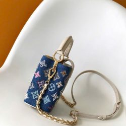Túi Xách Louis Vuitton LV Capucines Like Auth Họa Tiết Thêu Đính Đá 21cm (2)