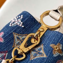 Túi Xách Louis Vuitton LV Capucines Like Auth Họa Tiết Thêu Đính Đá 21cm (2)