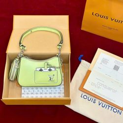 Túi Xách Louis Vuitton LV Marellini Siêu Cấp Nữ Màu Xanh Lá Cây 19x13.5x6 (2)