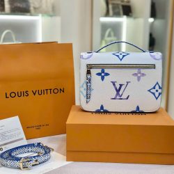 Túi Xách Louis Vuitton LV Metis Siêu Cấp Họa Tiết Monogram Màu Xanh 25cm (2)