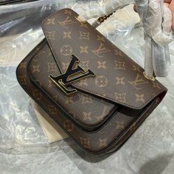 Túi Xách Louis Vuitton LV Passy Like Auth Họa Tiết Monogram Màu Nâu 24x17x12cm (2)