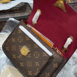 Túi Xách Louis Vuitton LV Passy Like Auth Họa Tiết Monogram Màu Nâu 24x17x12cm (2)