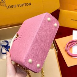 Túi Xách Louis Vuitton Siêu Cấp LV Capucines BB Nữ Màu Hồng Phấn 21cm (2)