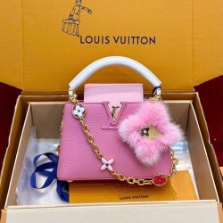 Túi Xách Louis Vuitton Siêu Cấp LV Capucines BB Nữ Màu Hồng Phấn 21cm (2)