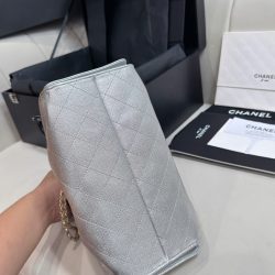 Túi Xách Nữ Chanel Jennie Màu Bạc Dáng Hobo Siêu Cấp 26cm (2)