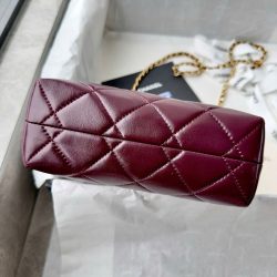 Túi Xách Nữ Chanel Siêu Cấp Màu Đỏ Quai Tết 19cm (2)