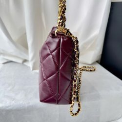 Túi Xách Nữ Chanel Siêu Cấp Màu Đỏ Quai Tết 19cm (2)