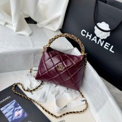 Túi Xách Nữ Chanel Siêu Cấp Màu Đỏ Quai Tết 19cm (2)