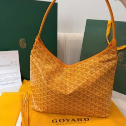 Túi Xách Nữ Goyard Boheme Hobo Rep Cao Cấp Da Bê Màu Vàng 27x43x14cm (2)
