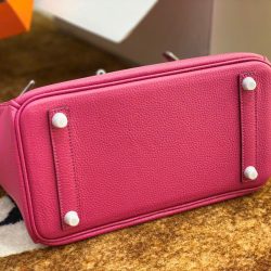 Túi Xách Nữ Hermes Birkin Replica 11 Da Togo Màu Hồng Nhập Khẩu 30cm (2)