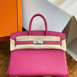 Túi Xách Nữ Hermes Birkin Replica 11 Da Togo Màu Hồng Nhập Khẩu 30cm (2)