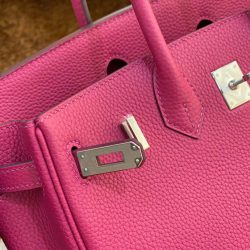 Túi Xách Nữ Hermes Birkin Replica 11 Da Togo Màu Hồng Nhập Khẩu 30cm (2)