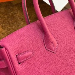 Túi Xách Nữ Hermes Birkin Replica 11 Da Togo Màu Hồng Nhập Khẩu 30cm (2)