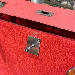 Túi Xách Nữ Hermes Kelly Replica 11 Da Epsom Màu Đỏ Nhập Khẩu 28cm (2)