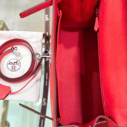 Túi Xách Nữ Hermes Kelly Replica 11 Da Epsom Màu Đỏ Nhập Khẩu 28cm (2)