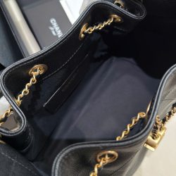 Túi Xách Nữ Siêu Cấp Chanel Jennie Màu Đen Dáng Hobo 26cm (2)